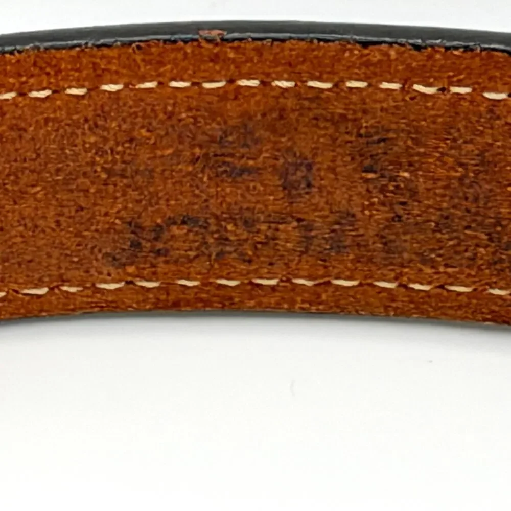 Vintage 80s Jordache Brown Genuine Leather Equestrian Belt